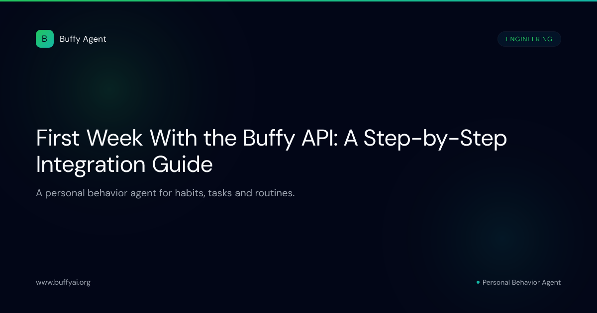 First Week With the Buffy API: A Step-by-Step Integration Guide